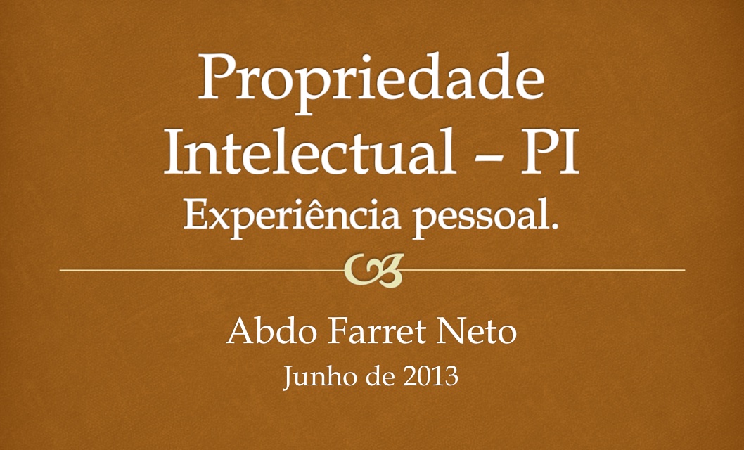 Propriedade Intelectual – PI Farmacia