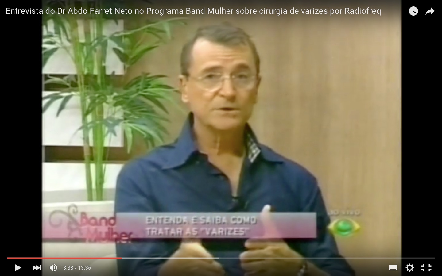 Dr. Abdo Farret entrevistado no Programa Band Mulher