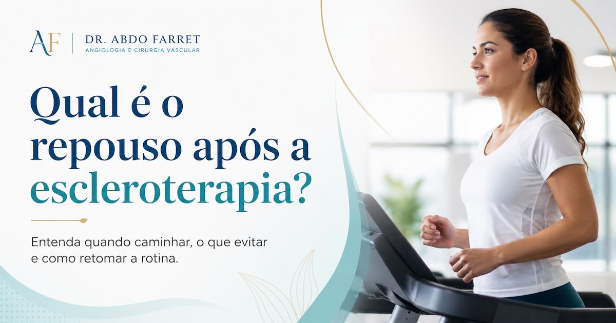 Mulher caminhando em esteira de academia, ilustrando o retorno gradual à atividade física após a escleroterapia